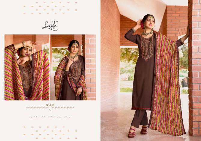 Nivisha Vol 8 By Levisha Rayon Embroidery Dress Material Wholesale Shop In Surat
